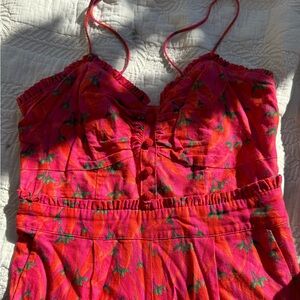 Farm Rio chili pepper jumpsuit